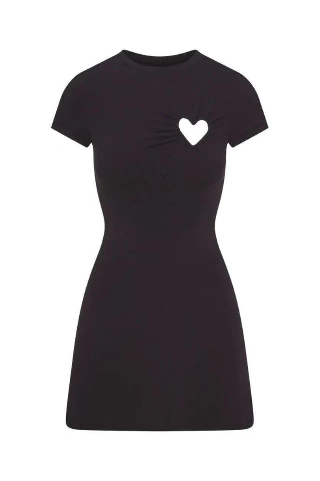 SKIMS Cotton Jersey Heart Mini Dress
