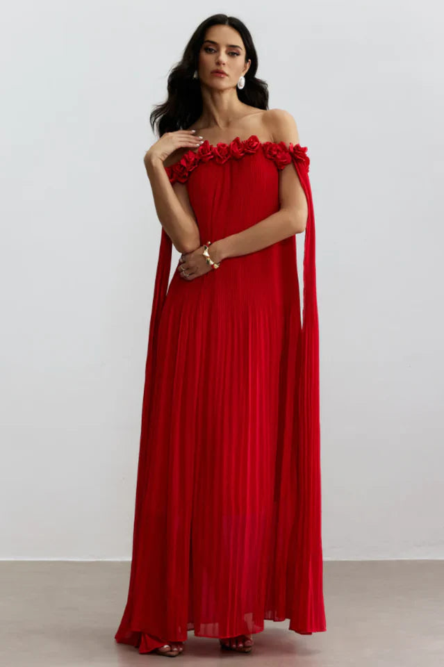 Regina Rosette Detail Maxi Dress