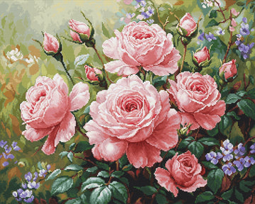 The Roses Garden Counted Cross-Stitch Kit by Luca-S B717L
