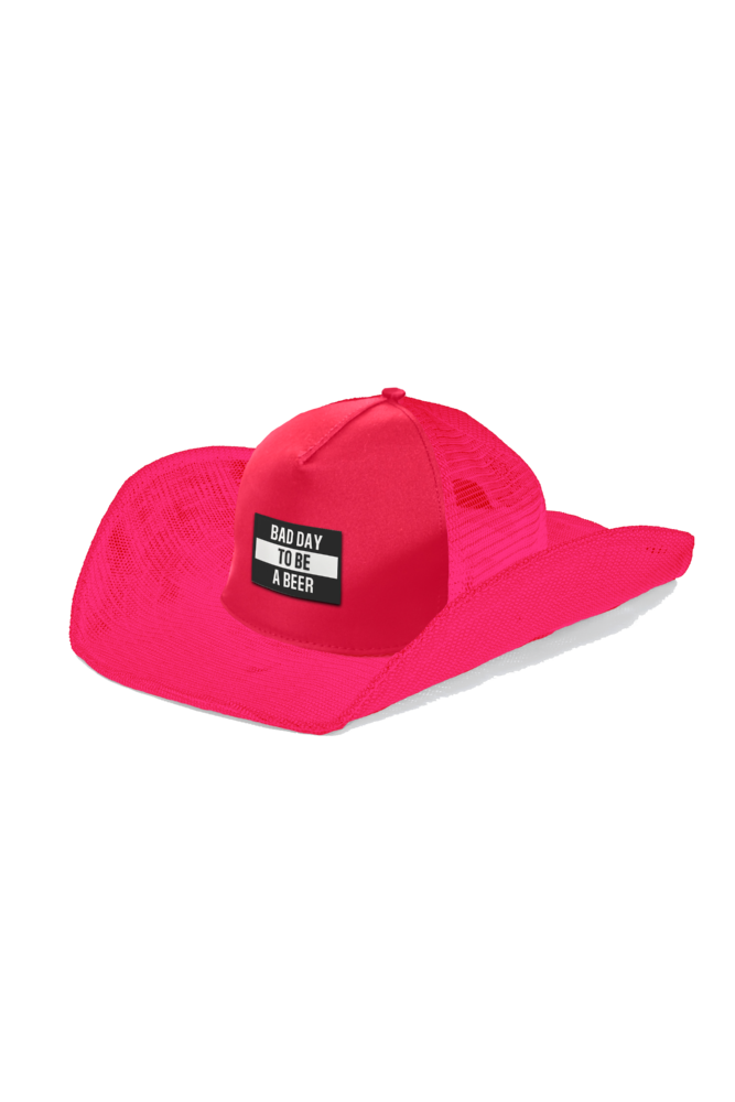 BAD DAY TO BE A BEER (BLACK) COWBOY SNAPBACK: 5 PANEL