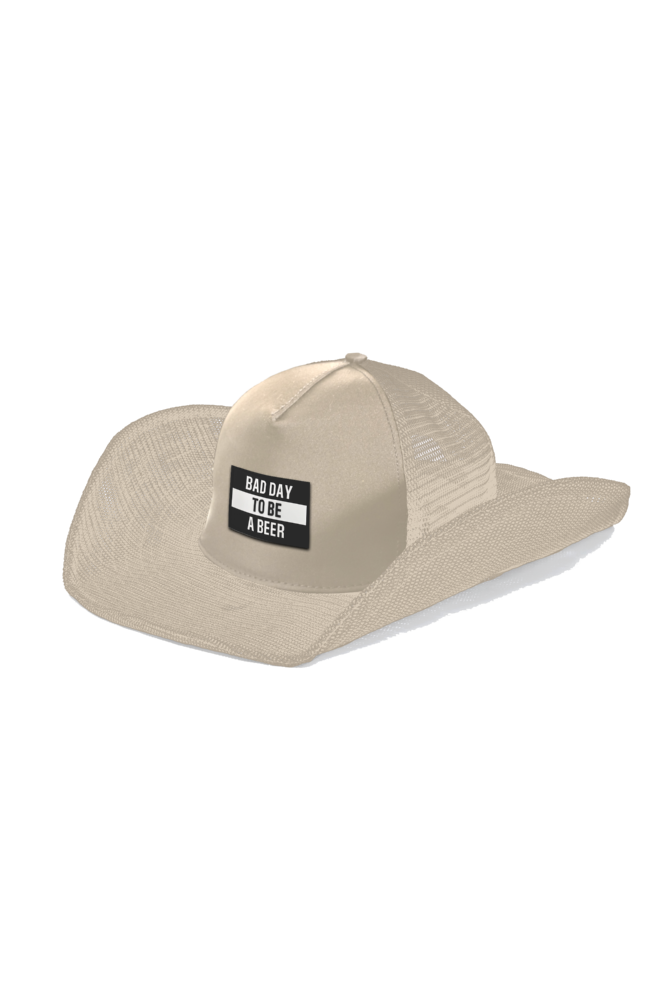 BAD DAY TO BE A BEER (BLACK) COWBOY SNAPBACK: 5 PANEL