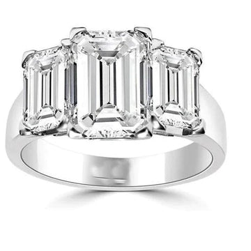 naturel diamant 4carats bague vue de face