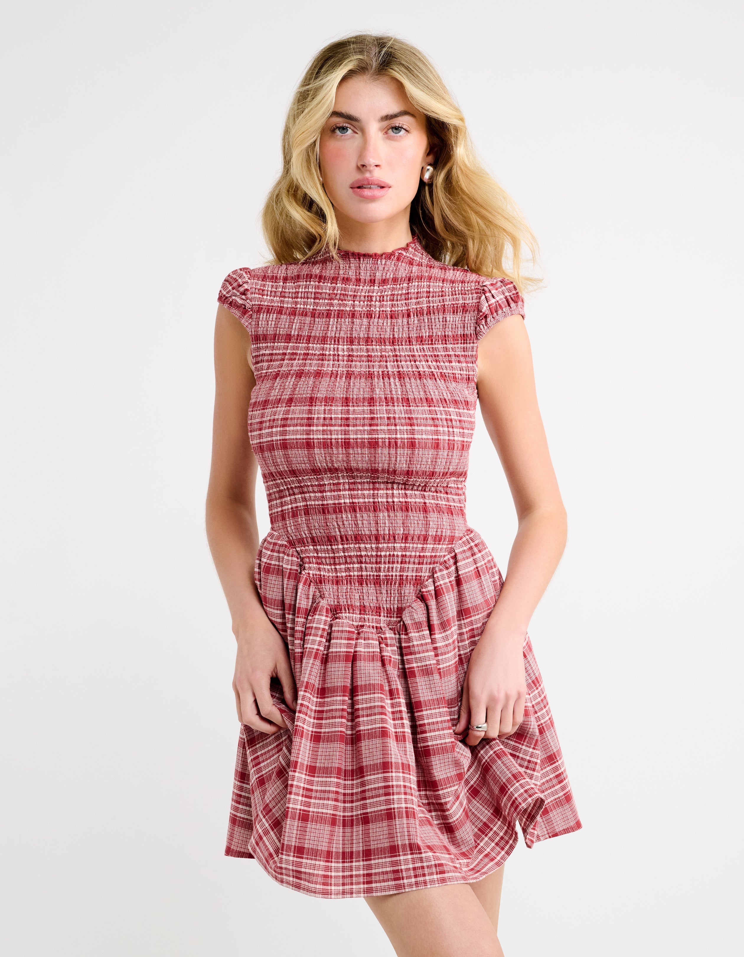Barclay Mini Dress | Juneberry Plaid