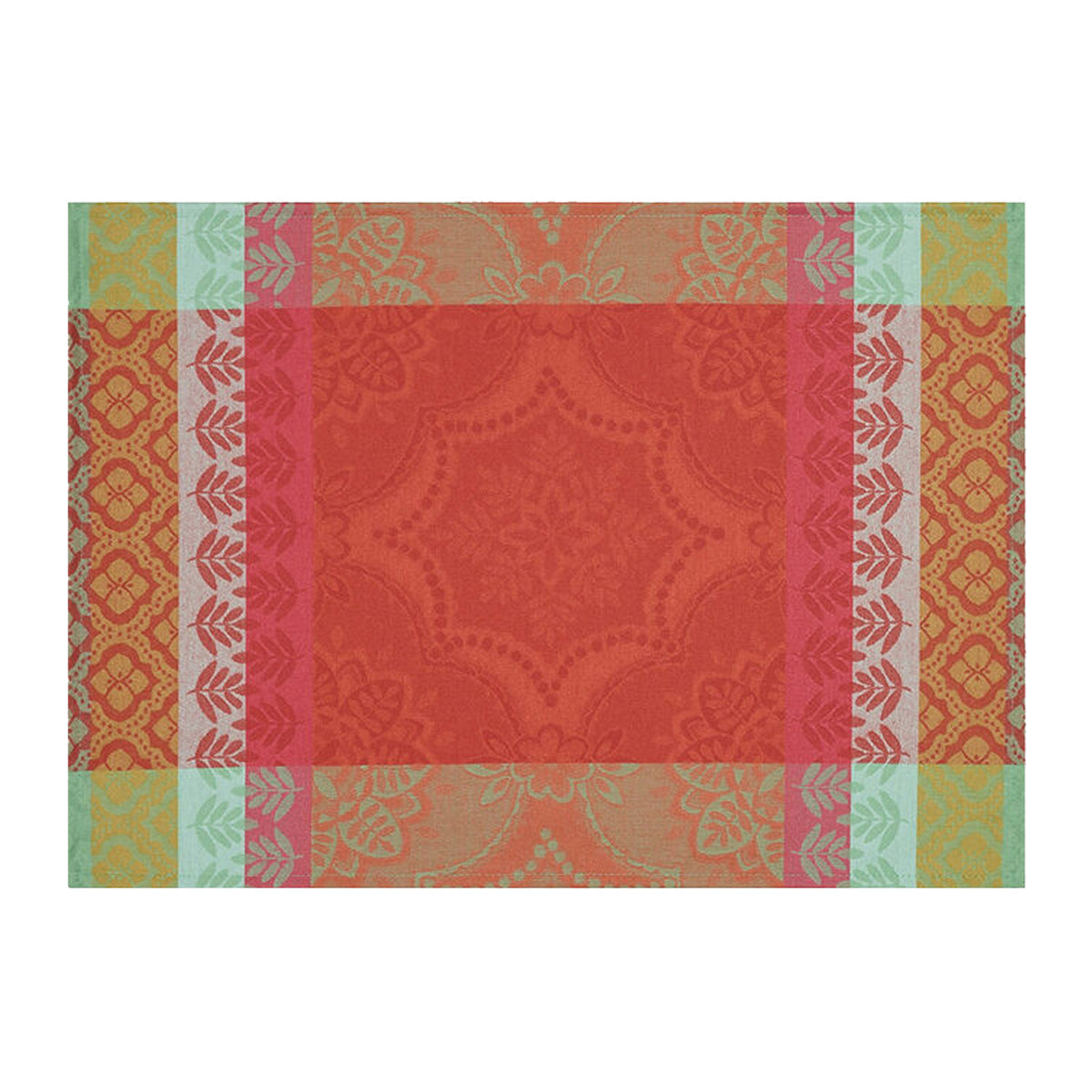 LE JACQAURD FRANCAIS Tischset Bastide poivron I paprika I rot 2 Stück; 50x36cm, Baumwolle, fleckenabweisend