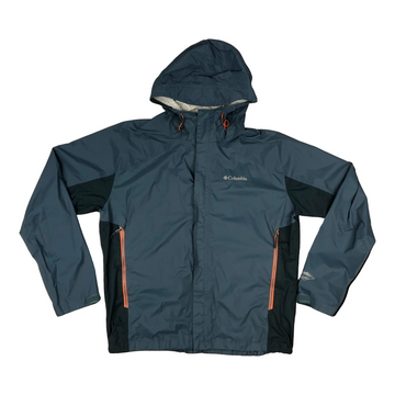 Preloved Columbia Hooded Teal Raincoat XL-3XL