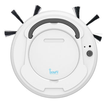 Saugroboter Dustelio SlimBot | Extra Flach (6,5 cm) | Starke Saugleistung & Leise im Betrieb | Automatische Reinigung | Inkl. Ladekabel & Bürsten