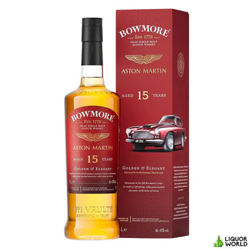 Bowmore 15 Year Old Golden & Elegant Aston Martin Edition #8 Single Malt Scotch Whisky 1L - Liquorworld