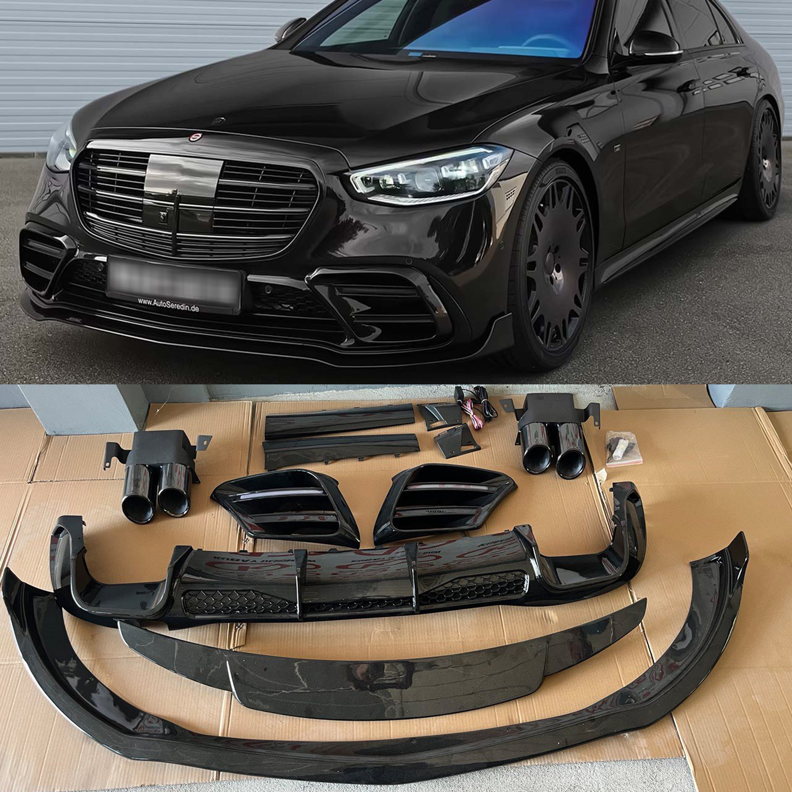 Brabus Style Aero Body Kit Set for Mercedes S-class W223 AMG