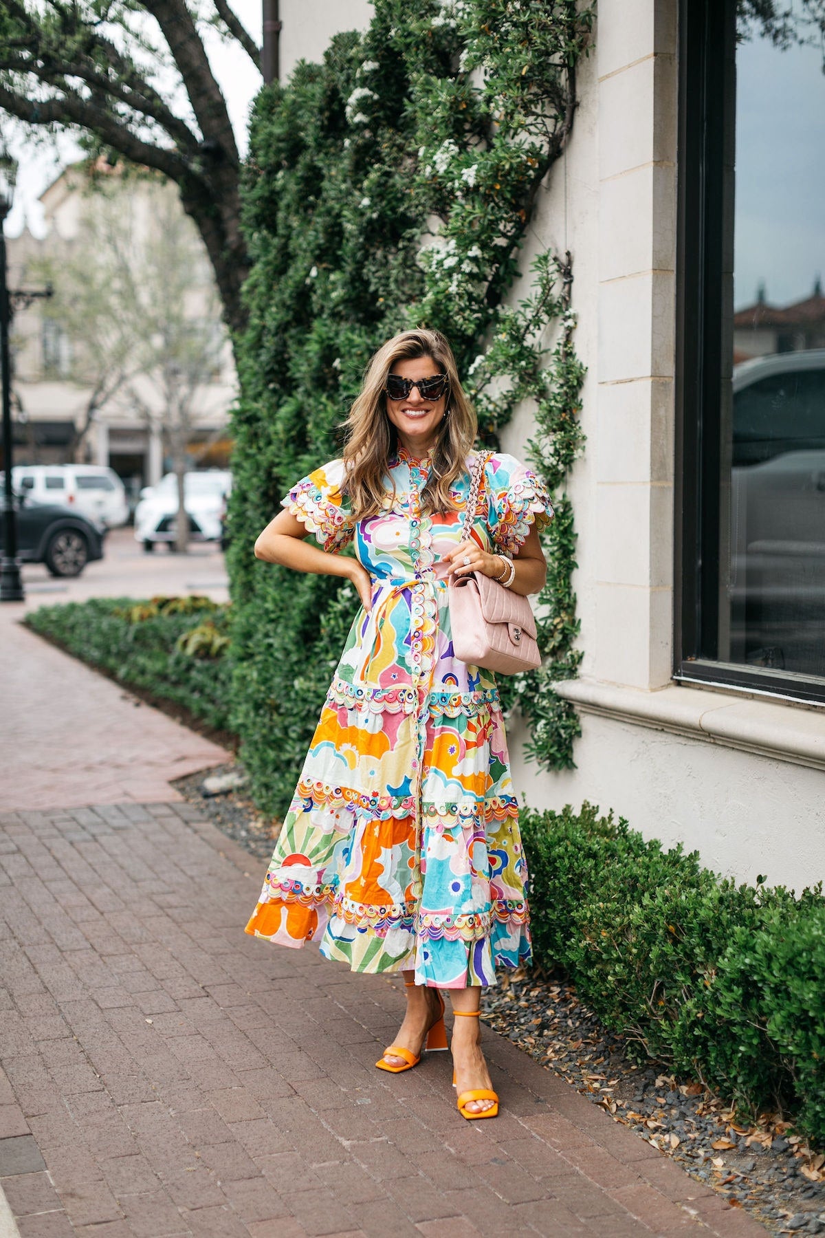 How I Accessorize a Colorful Dress