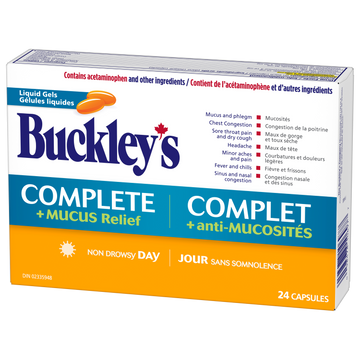 Buckley's Complete + Mucus Relief Non-Drowsy Liquid Gels 24 Count (Day)