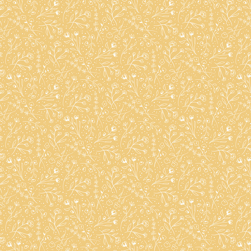 🪻 Albion Wildflowers Yellow – By the Yard