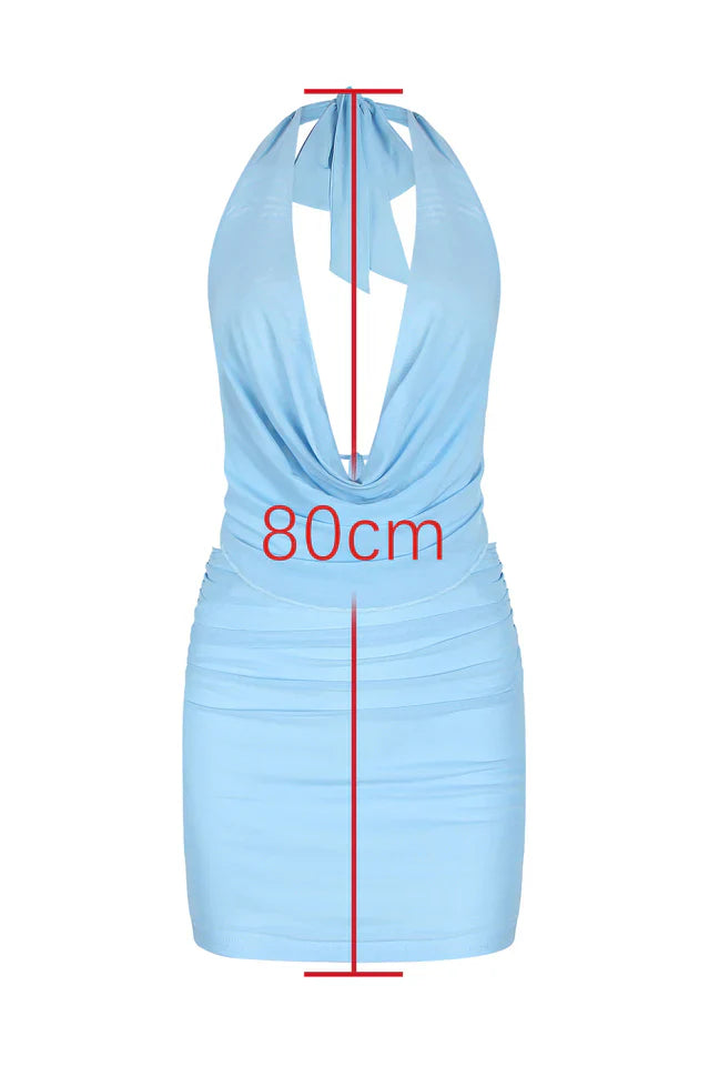Willis Cowl Neck Party Mini Dress