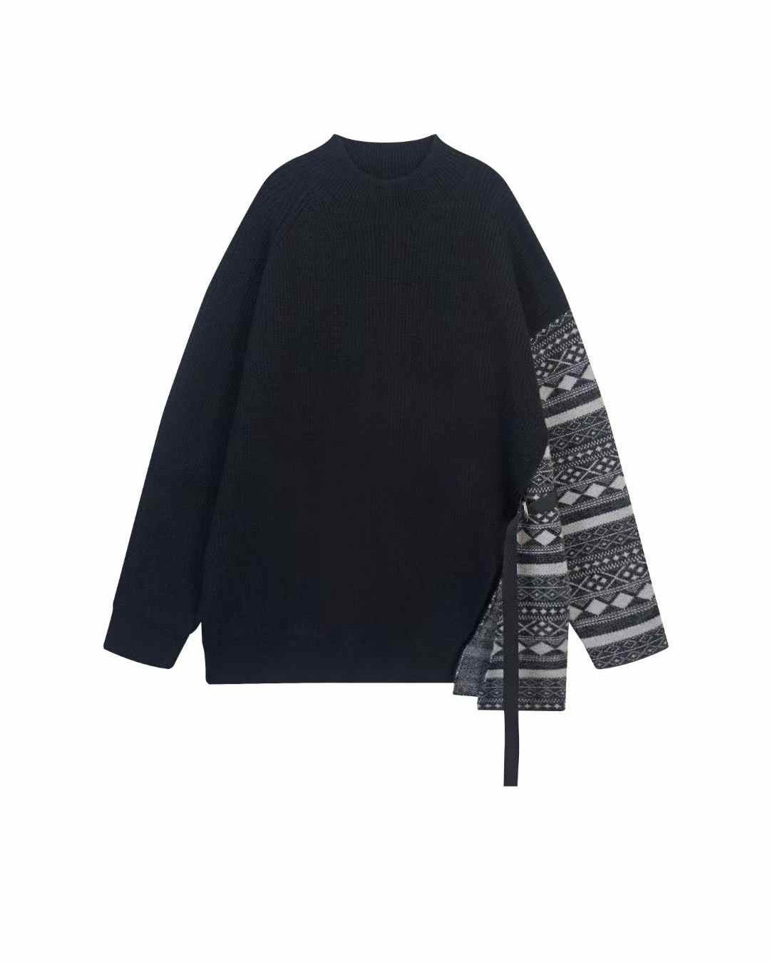 Side Tie Belt Knitted Top
