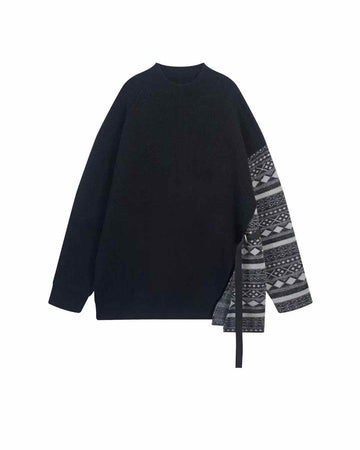 Side Tie Belt Knitted Top