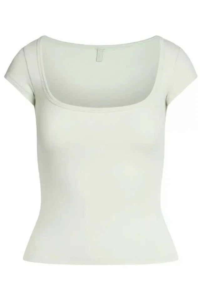 SKIMS Cotton Jersey Scoop Neck T-Shirt