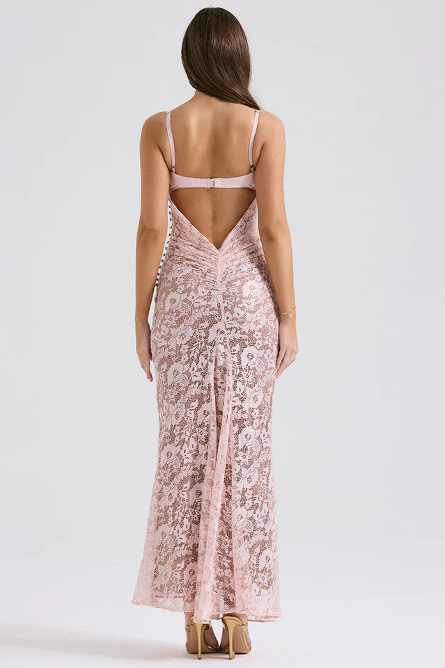 Azzurra Rose Lace Dress