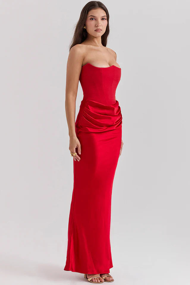 Persephone Off Shoulder Bustier Dress