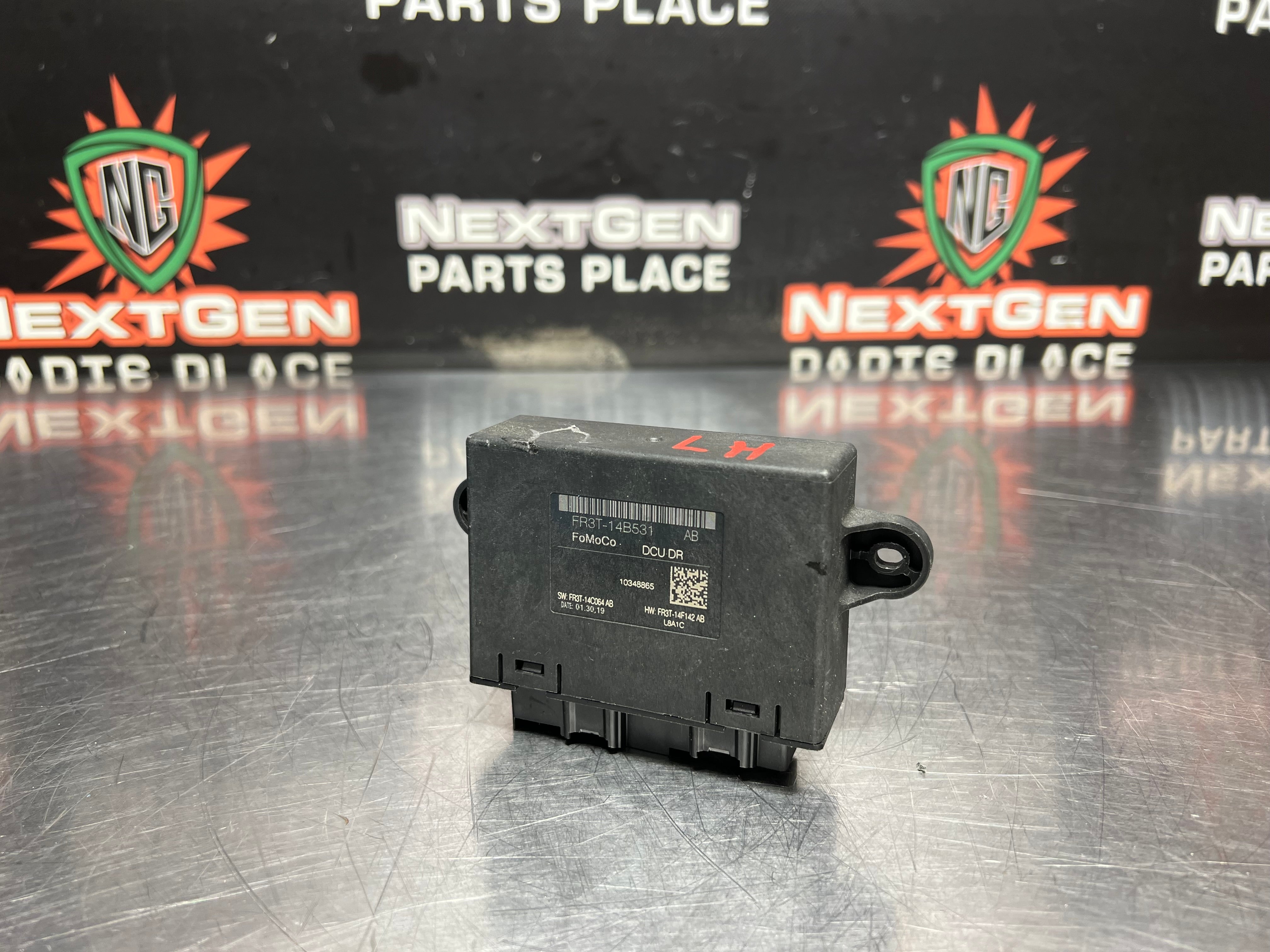 2019 FORD MUSTANG GT LH DRIVER SIDE DOOR CONTROL MODULE OEM FR3T-14B531-AB #958