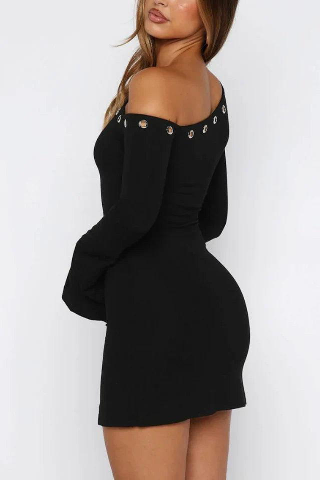 Live Loud Long Sleeve Mini Dress
