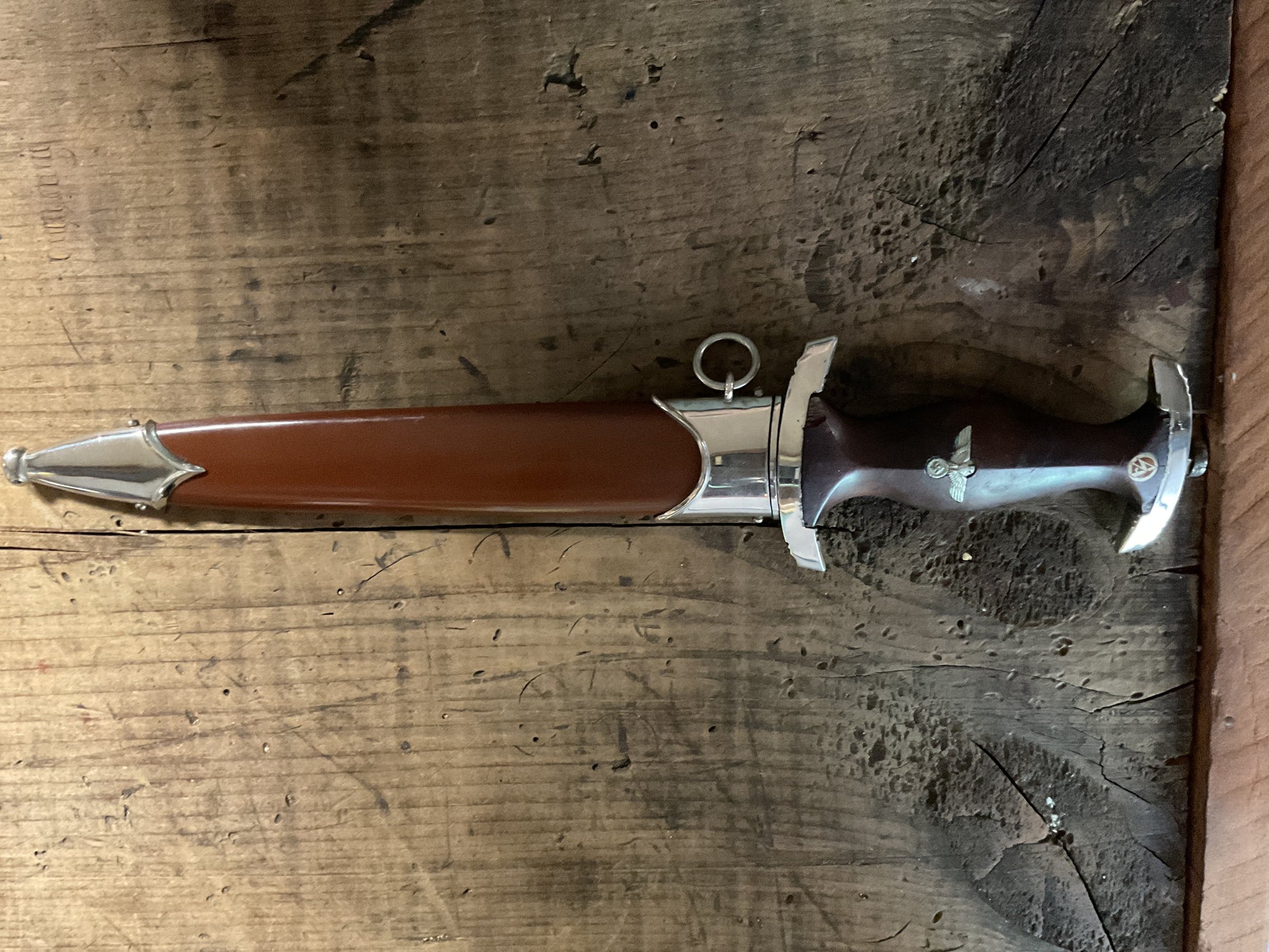 WWII German SA Dagger by Arthur Schuttlehofer & Co. (RZM M7/13) Complete with Scabbard