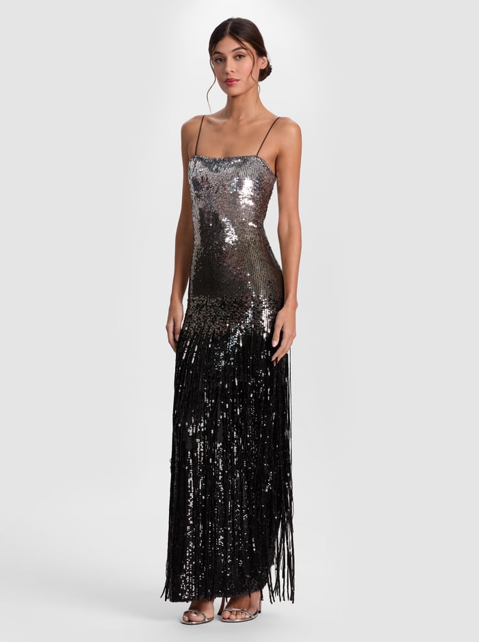 FIFI EMBELLISHED GOWN in SILVER