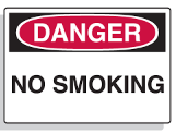 No Smoking Sign Each
