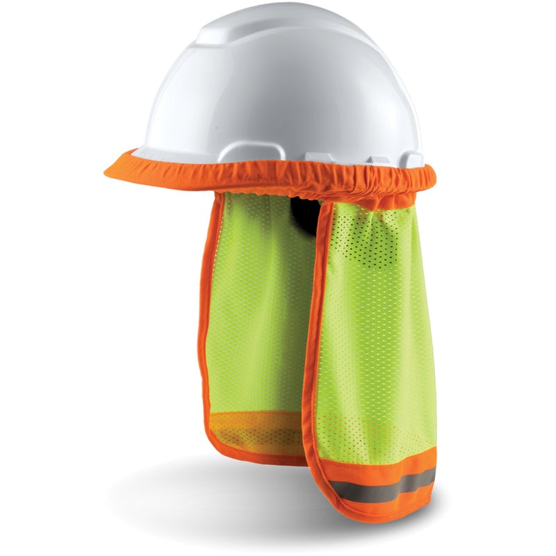 CLC 3 in. W X 12.75 in. H Polyester Bucket Organizer 48 pocket Black/Tan 1 pc 3M Scotchlite Reflective Hard Hat Sun Shade Fluorescent Yellow