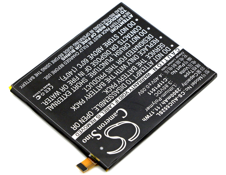 Battery for Asus ZD552KL ZE552KL ZenFone 3 ZenFone 3 Deluxe Dual SIM Glob ZenFone 4 Selfie Pro ZenFone 4 Selfie Pro Dual SIM ZS570KL 0B200-02000500 C11P1511