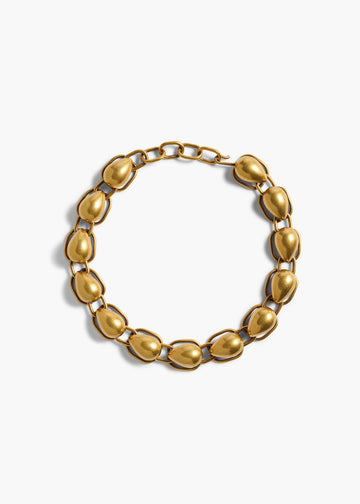 Khaite - Cyclone Chain Necklace in Antique Gold