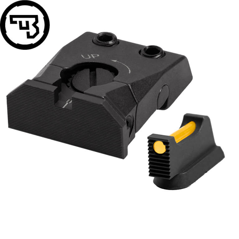 CZ Shadow 2, CZ 75 SP-01 Shadow juego de miras ajustables con fibra óptica | tipo C