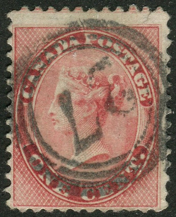 0014CA2604 - Canada #14 - 4-Ring Numeral Cancel '27'