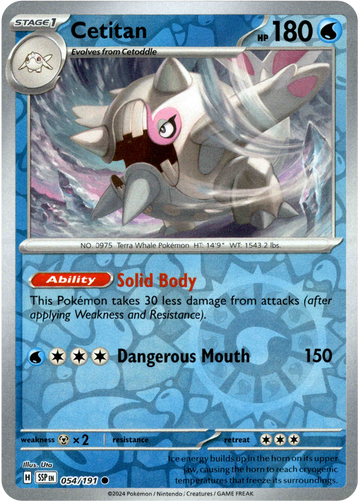 Cetitan - 054/191 - Surging Sparks - Reverse Holo - Card Cavern
