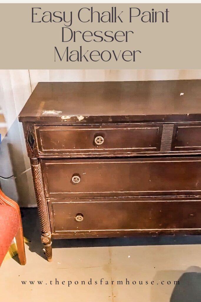 Chalk Paint Makeover for Vintage Furniture: Easy Dresser Update