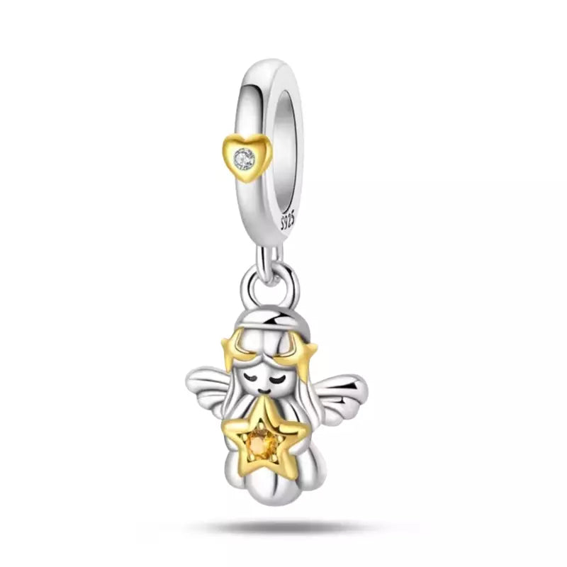 Charm Angelo Custode Celeste (Argento 925)