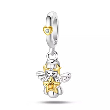 Charm Angelo Custode Celeste (Argento 925)