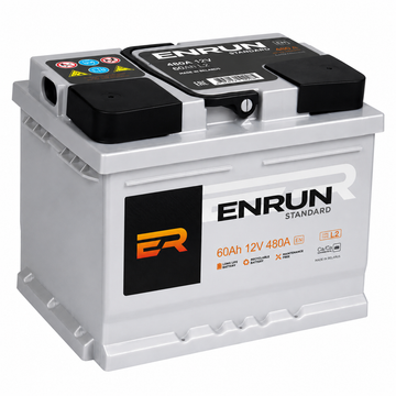 BATTERIE STANDARD 60AH L2 480CCA ENRUN - EXCLU COMMANDE WEB