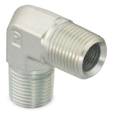 Codo 90° Parker 3/4 CR-SS NPT Macho a NPT Macho 3/4-14 Acero Inoxidable