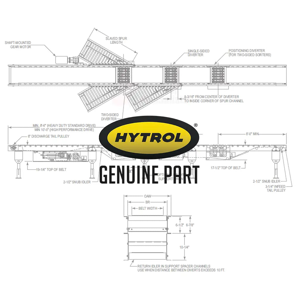 Hytrol 024.159 | IDLER-1-1/4"DIA X 1/4"BORE X .313"THRU