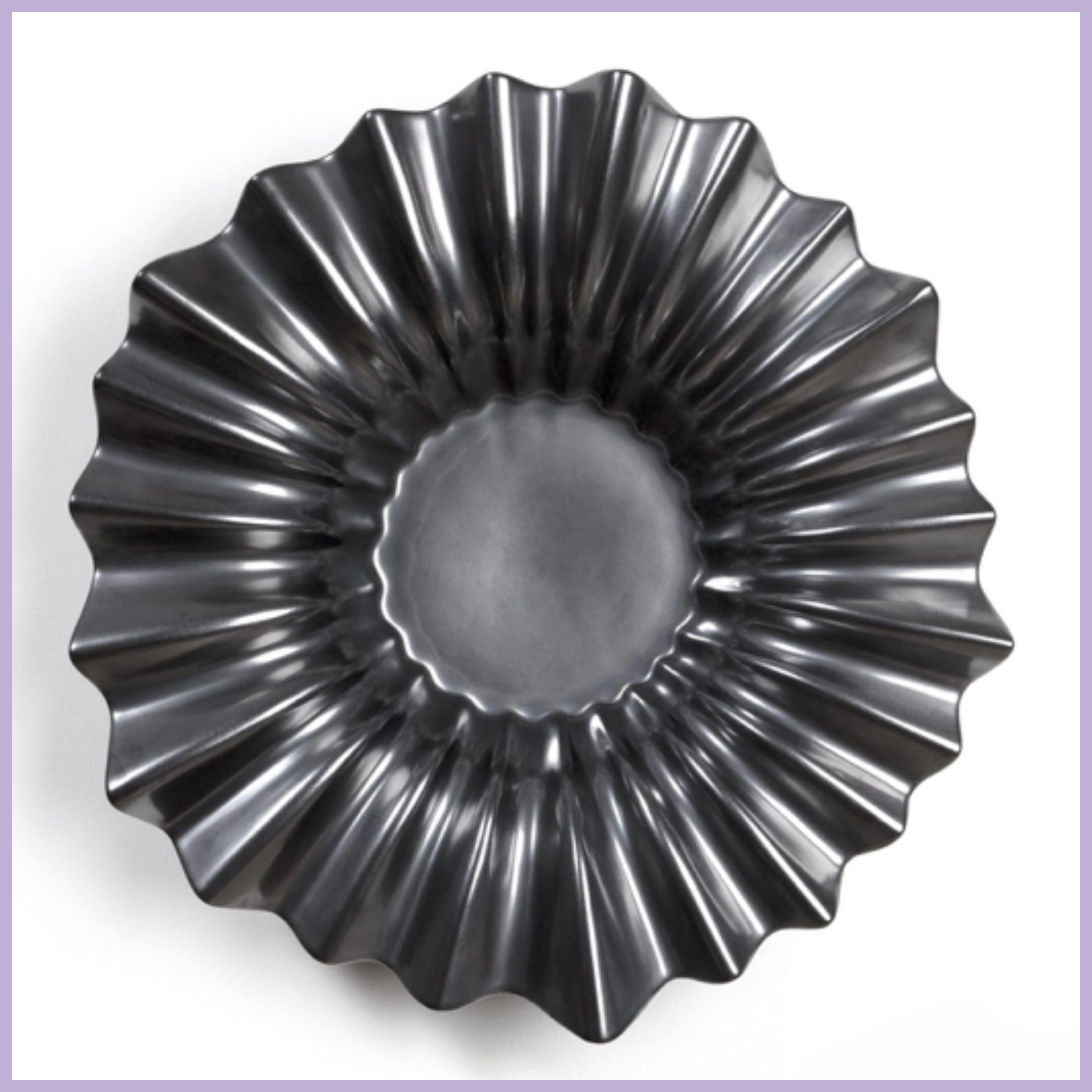 Wavy Bowl - Hematite