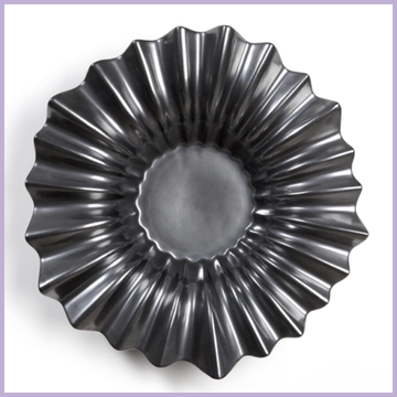 Wavy Bowl - Hematite