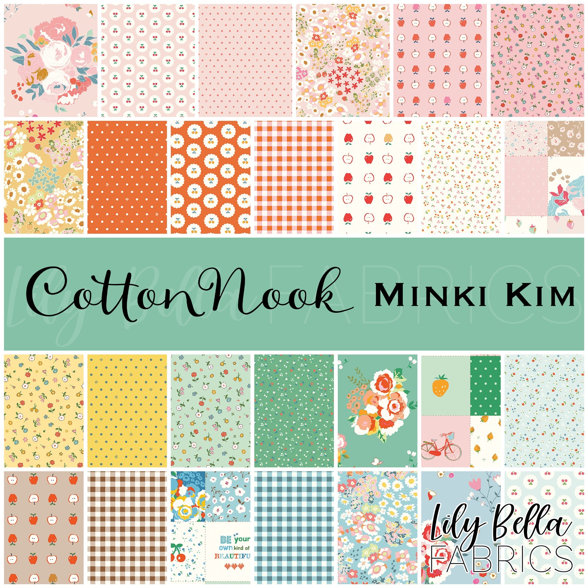 Cotton Nook Fabric Collection by Minki Kim for Riley Blake Designs at Lily Bella Fabrics