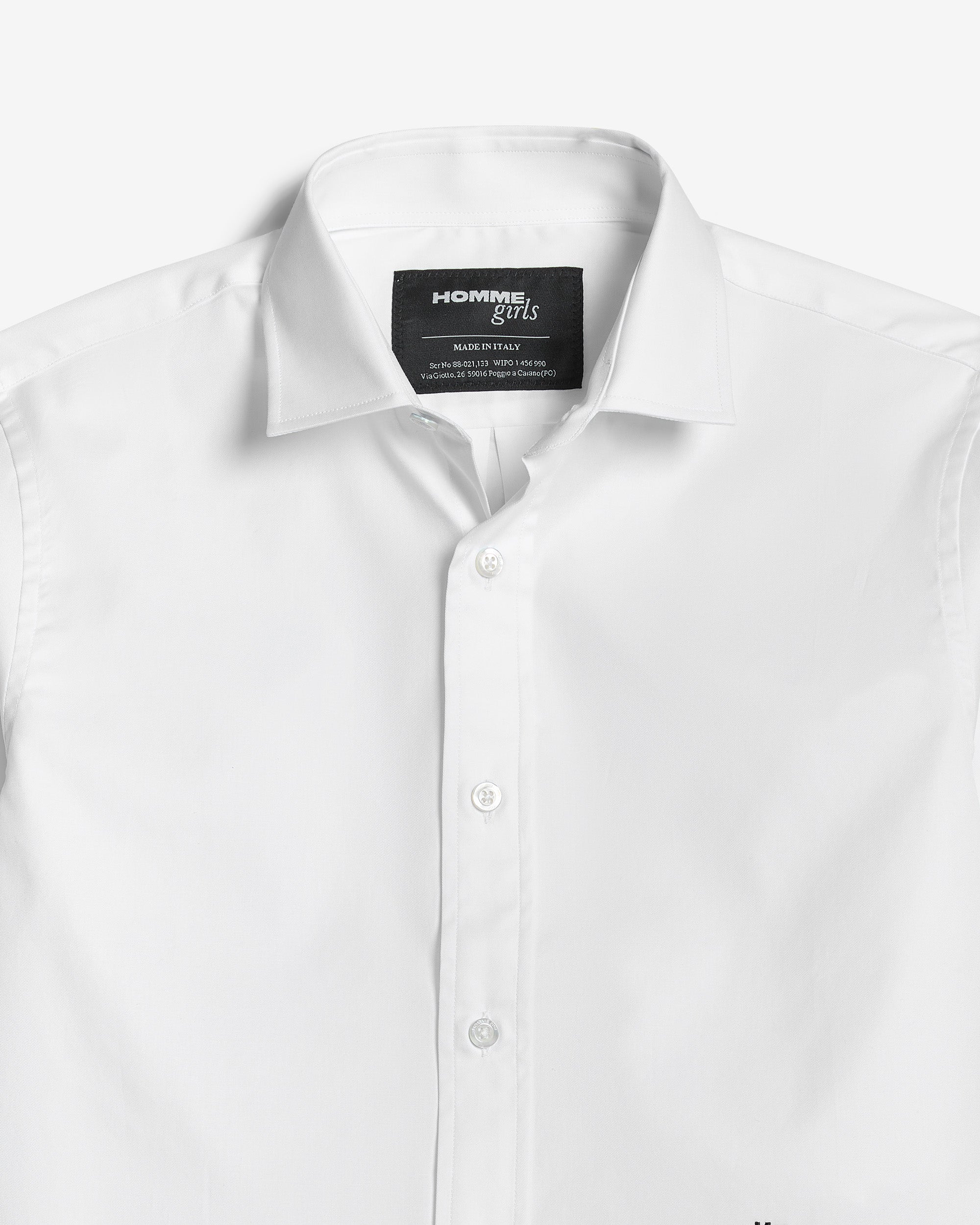 Cropped Shirt in White