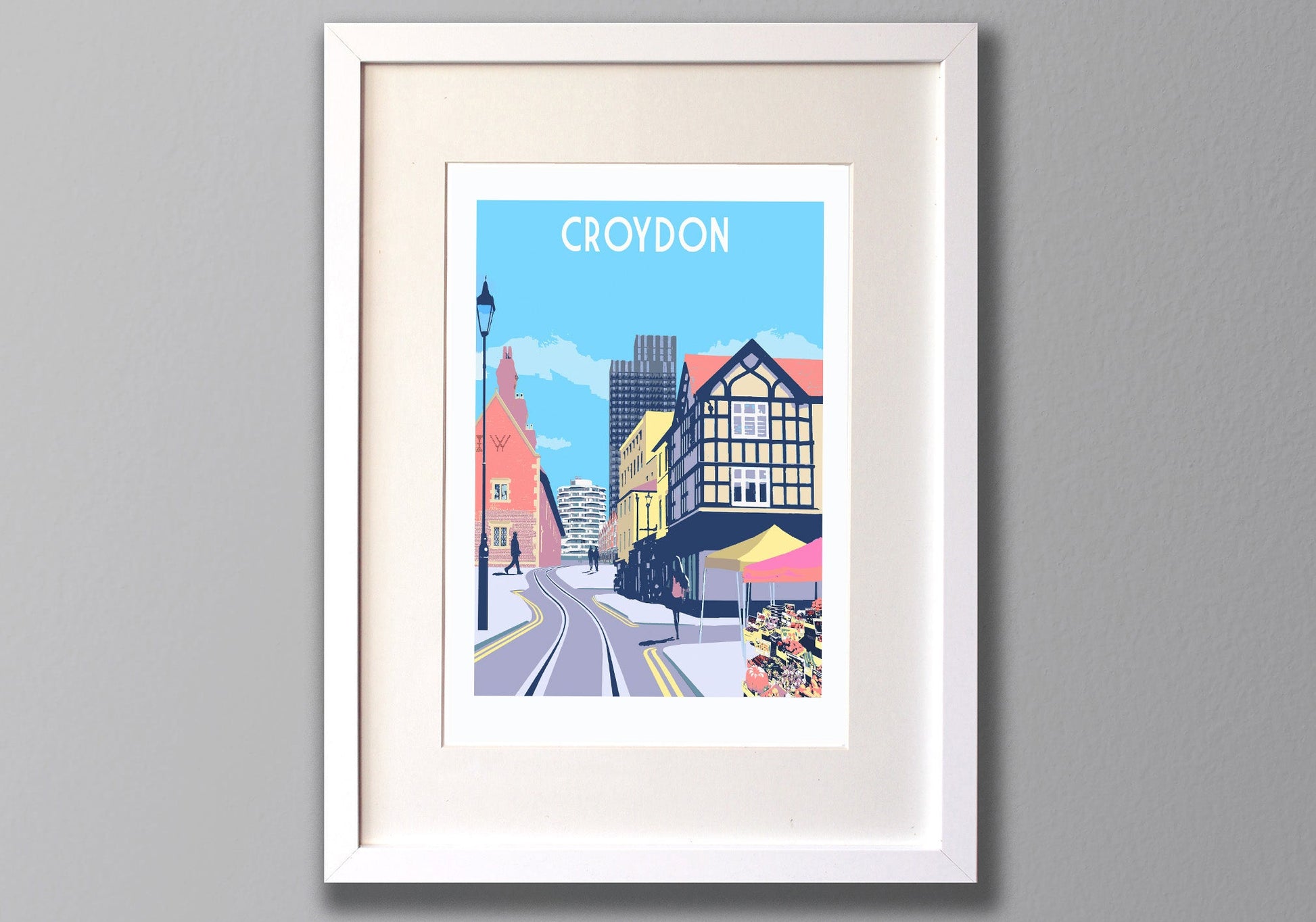 Croydon Town Art Print
