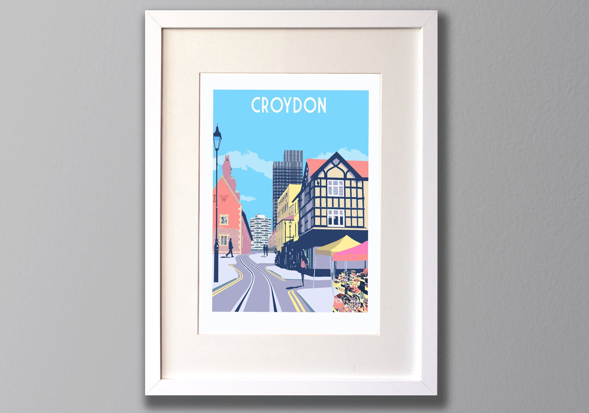 Croydon Town Art Print