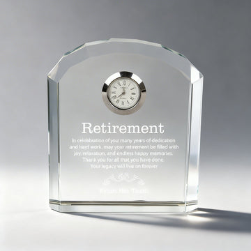 Crystal Desk Clock Things Engraved