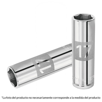 DADO 1/2' 6 PUNTAS MILIMETRICO LARGO 16 MM TRUPER 13356