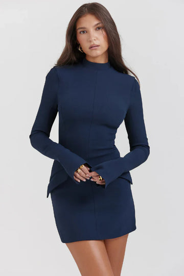 Mahalia Navy Mini Dress