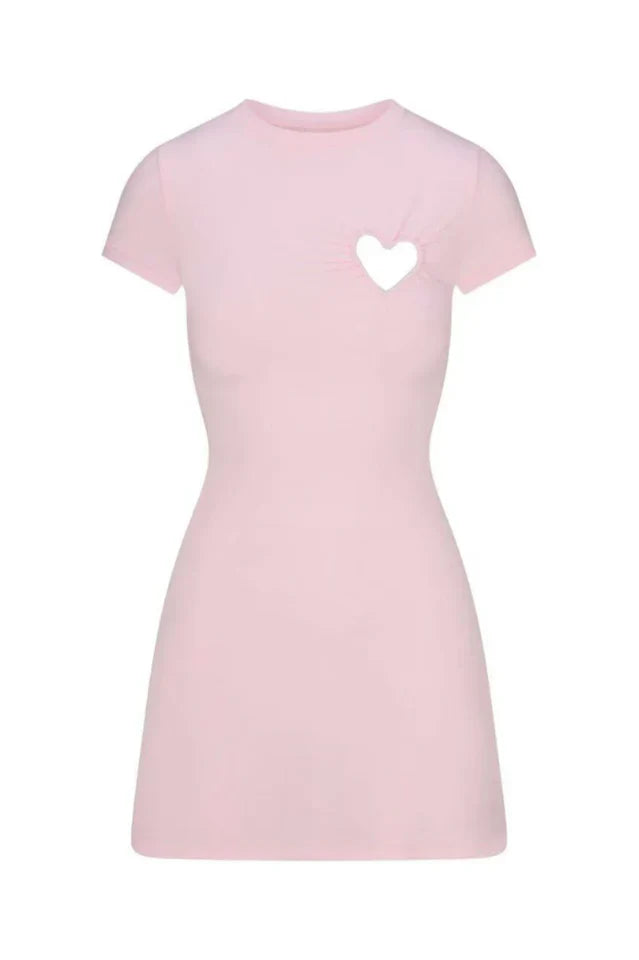 SKIMS Cotton Jersey Heart Mini Dress