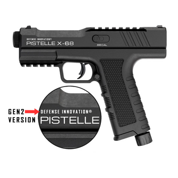 Pistola PISTELLE X-68 GEN2 para Defensa del Hogar | 35-50 Joules, Sellos y Componentes Reforzados (Lubricante y Sello Extra Incluido) | Calibre .68