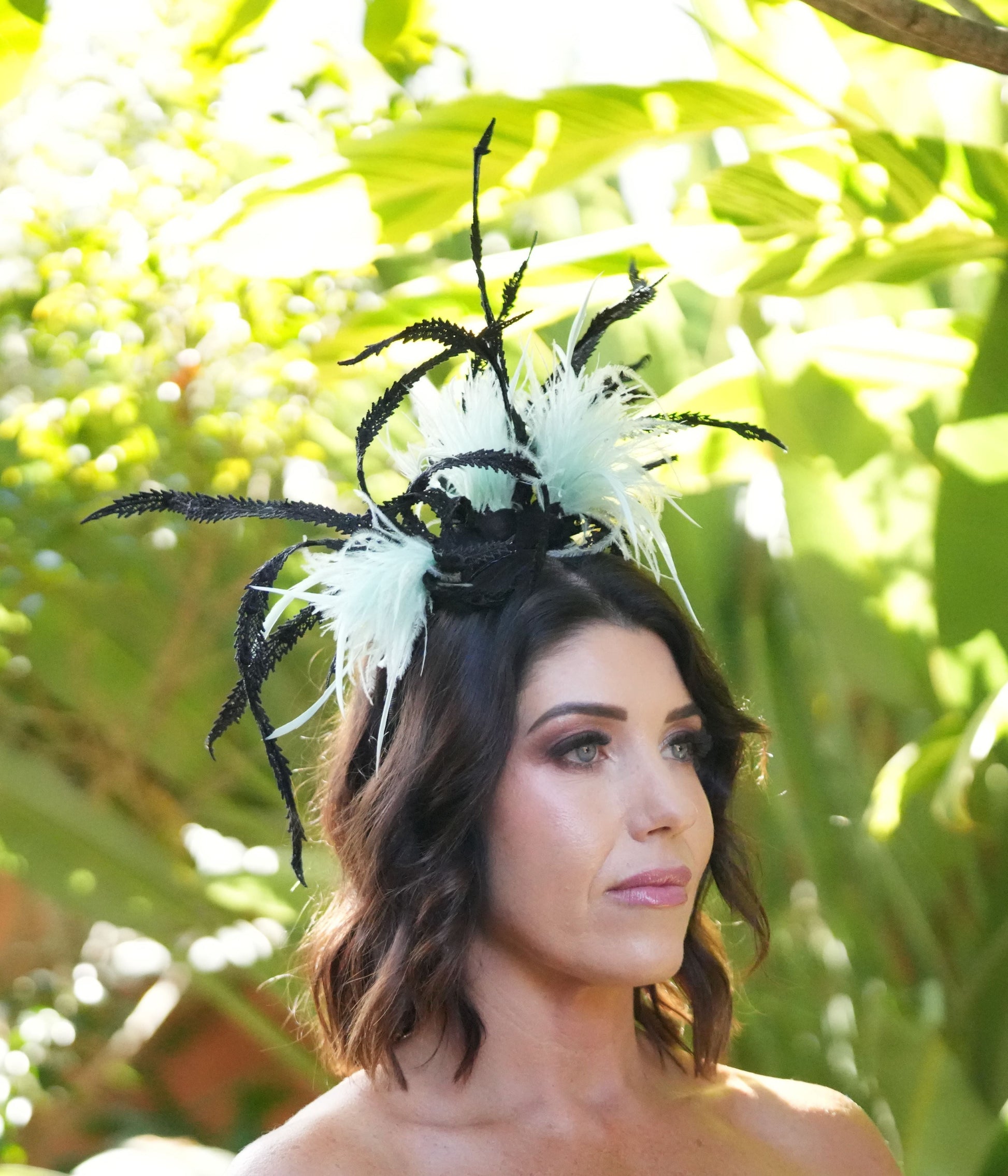 PEPPER Feather Fascinator Race Day Hat